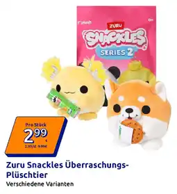 Action Zuru Snackles Überraschungs Plüschtier Angebot
