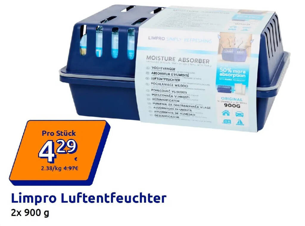 Limpro Luftentfeuchter Angebot bei Action