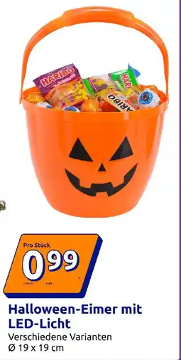 Action Halloween-Eimer mit LED-Licht Angebot