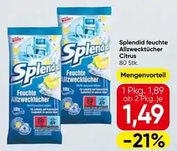 Spar Splendid feuchte Allzwecktücher Citrus Angebot