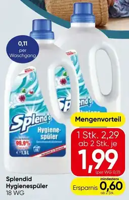 Spar Splendid Hygienespüler Angebot