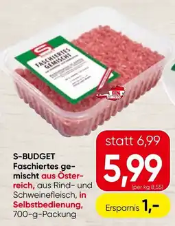 Spar S-Budget Faschiertes gemischt Angebot