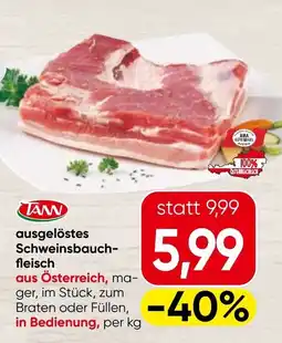 Spar TANN ausgelöstes Schweinsbauchfleisch Angebot