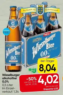 Spar Wieselburger Bier alkoholfrei Angebot