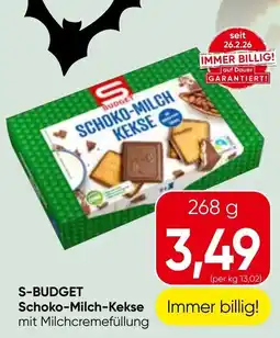 Spar S-Budget Schoko-Milch-Kekse Angebot
