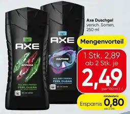 Spar Axe Duschgel Angebot