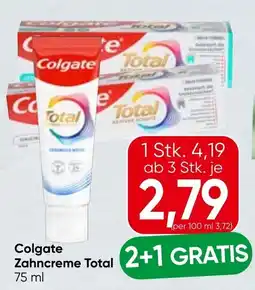 Spar Colgate Zahncreme Total Angebot