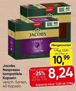 Spar Jacobs Nespresso kompatible Kapseln Angebot