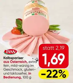 Spar TANN Kalbspariser Angebot