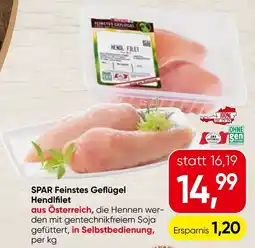 Spar SPAR Feinstes Geflügel Hendlfilet Angebot