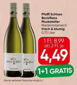 Spar Pfaffl Schloss Bockfliss Muskateller Angebot