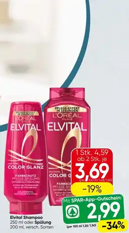 Spar Elvital Shampoo Angebot