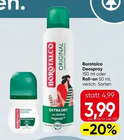 Spar Borotalco Deospray Angebot