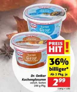 Nah&Frisch Dr. Oetker Kuchenglasuren Angebot