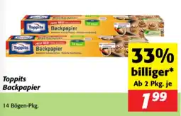 Nah&Frisch Toppits Backpapier Angebot