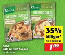 Nah&Frisch Knorr Bitte zu Tisch Suppen Angebot