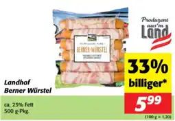 Nah&Frisch Landhof Berner Würstel Angebot