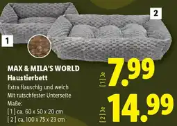 Lidl MAX & MILA'S WORLD Haustierbett Angebot