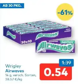T&G Wrigley Airwaves Angebot