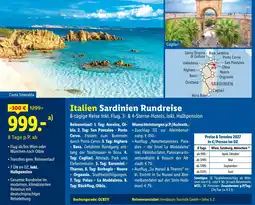 Lidl Reisen Italien Sardinien Rundreise Angebot