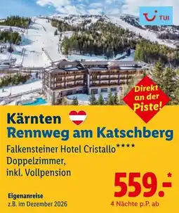Lidl Reisen Falkensteiner Hotel Cristallo**** Angebot