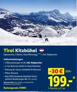 Lidl Reisen Tirol Kitzbühel Angebot