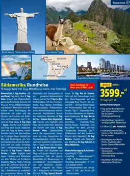Lidl Reisen Südamerika Rundreise Angebot