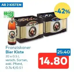 T&G Franziskaner Bier Kiste Angebot