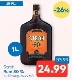 T&G Stroh Rum 80 % Angebot