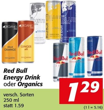 Strasser Markt Red Bull Energy Drink Oder Organics 250ml Angebot