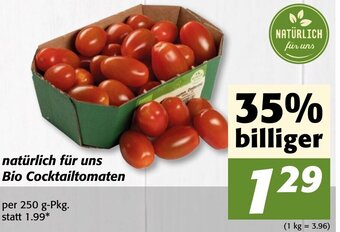 Strasser Markt Natürlich Für Uns Bio Cocktailtomaten 250g Angebot
