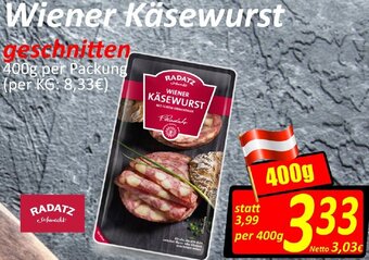 Wurstico Wiener Käsewurst 400g Angebot