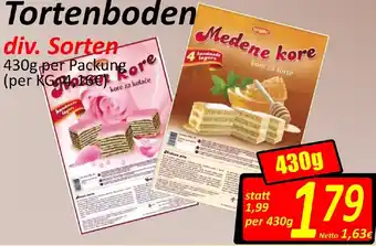 Wurstico Tortenboden 430g Angebot