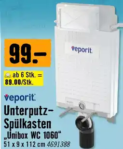 Hornbach veporit Unterputz Spülkasten „Unibox WC 1060" Angebot