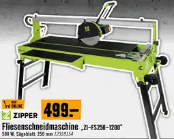 Hornbach ZIPPER Fliesenschneidmaschine „ZI-FS250-1200“ Angebot