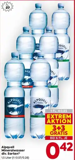 Billa Alpquell Mineralwasser Angebot