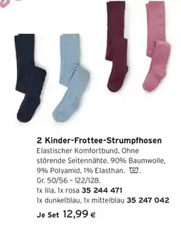 Tchibo Eduscho 2 Kinder-Frottee-Strumpfhosen Angebot