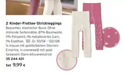 Tchibo Eduscho 2 Kinder-Frottee-Strickleggings Angebot