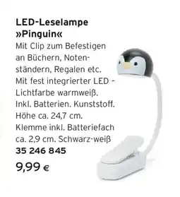 Tchibo Eduscho LED-Leselampe »Pinguin« Angebot