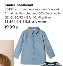 Tchibo Eduscho Kinder-Cordhemd Angebot