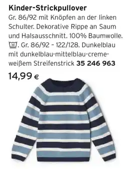 Tchibo Eduscho Kinder-Strickpullover Angebot