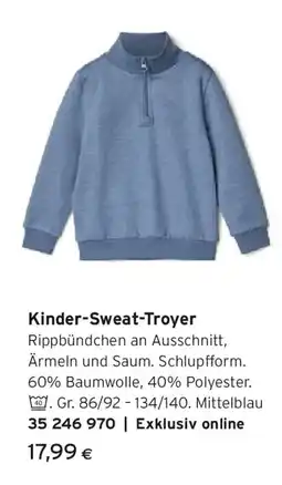 Tchibo Eduscho Kinder-Sweat-Troyer Angebot