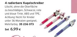 Tchibo Eduscho 4 radierbare Kugelschreiber Angebot
