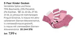 Tchibo Eduscho 5 Paar Kinder-Socken Angebot