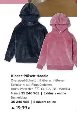 Tchibo Eduscho Kinder-Plüsch-Hoodie Angebot