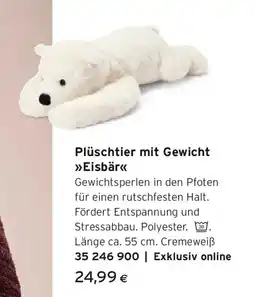 Tchibo Eduscho Plüschtier mit Gewicht »Eisbär« Angebot