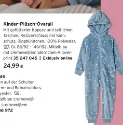 Tchibo Eduscho Kinder-Plüsch-Overall Angebot