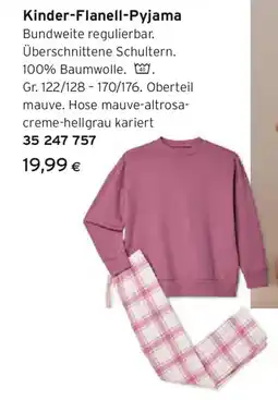 Tchibo Eduscho Kinder-Flanell-Pyjama Angebot