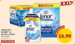 PENNY Lenor Gel, Pulver od. All-in-1-pods Angebot