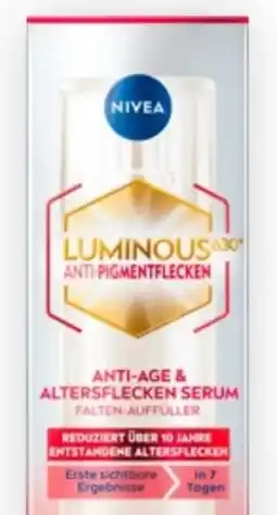 Bipa Nivea Cellular Luminous 630 2 in1 Anti-Age & Altersflecken Serum Angebot